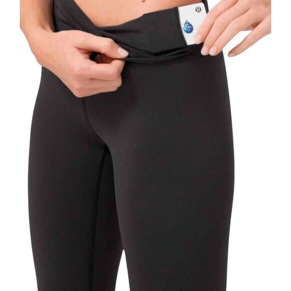 LULULEMON ATHLETICA Wunder Train Hi-Rise Crop 21" In Black Size 6 - Picture 3 of 5